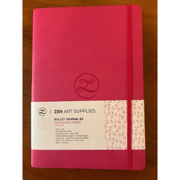 Zen Art Supplies Other - Pink ZEN ART Supplies B5 Bullet Journal 120 GSM.  New. 7" x 10".